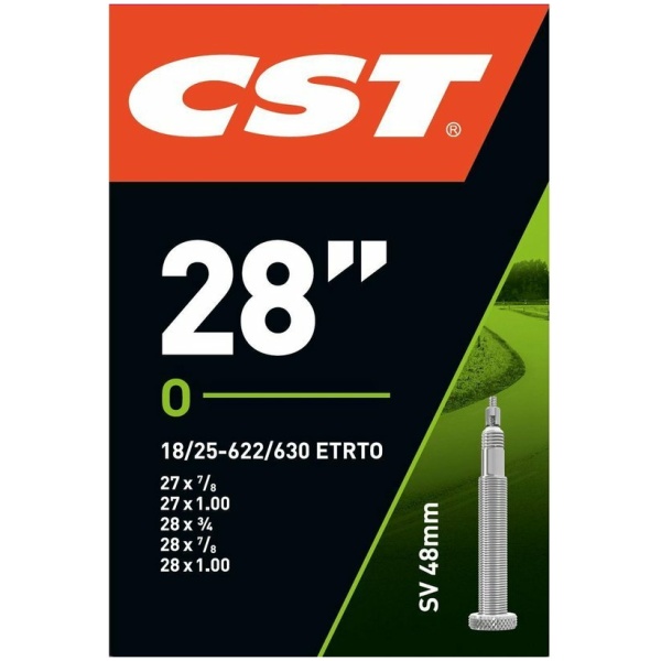 Cst Binnenband 27/28 x 7/8-1.0 (18-25-622/630) 48mm Frans Ventiel Zwart