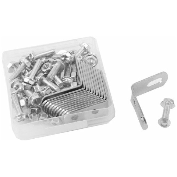 Bofix Spatbord Bevestigings Haak Compleet - Zilver (1) Chroom
