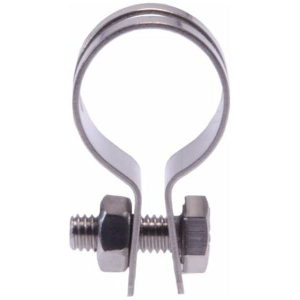 Simson bandage 22mm RVS Zwart