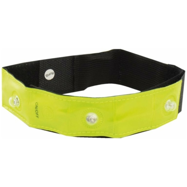 Simson Reflectie Armband Lumi 4 LED - Fluor Geel Multicolor
