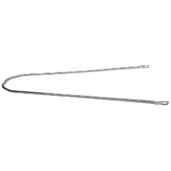 Unknown Spatschermstang 28 inch 349mm silver Zilver