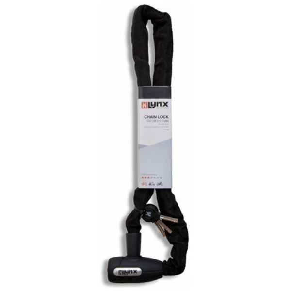 Lynx Cityline Kettingslot Ø5.5mm 110cm - Zwart
