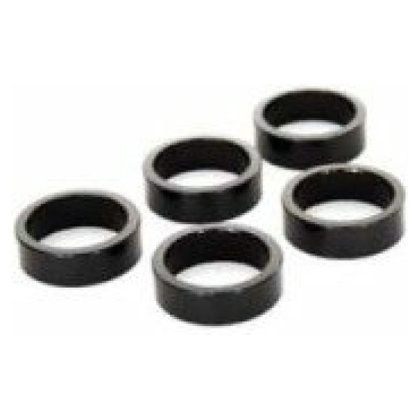 Merkloos Balhoofd vulbus pro line 10mm Spacer 1 1/8 10mm alu Zwart