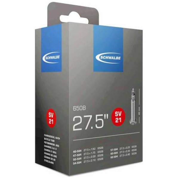 Schwalbe Binnenband Frans Ventiel 27.5 x 1.50 - 2.40 (40-62-584) 40mm Zwart