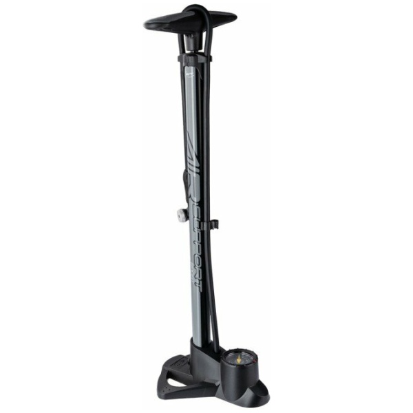 Contec hogedruk pomp Air Support Sport 11bar / 160psi, voor alle ventielen, staal Schwarz / Coolgrey