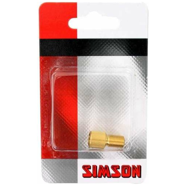 Simson verloopnippel Fiets/Auto Zilver - Afbeelding 2