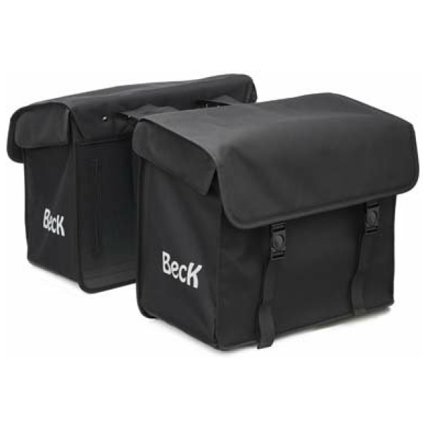 Beck Canvas Dubbele Fietstas Medium 45L - Zwart - Afbeelding 2