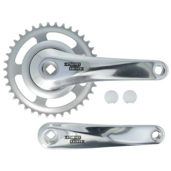 Sturmey Archer S608 Crankstel 38T 170mm Nexus - Zilver