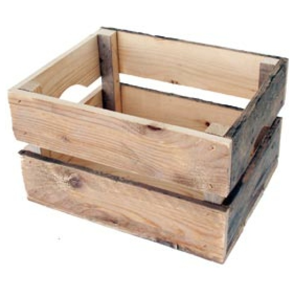 Merkloos transport bagage krat hout Bruin