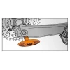 Ice Toolz IceToolz crankarm montage gereedschap SHIMANO HOLLOWTECH II Oranje