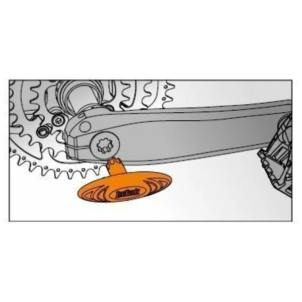 Ice Toolz IceToolz crankarm montage gereedschap SHIMANO HOLLOWTECH II Oranje