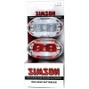 Simson Led set voor & achter wit/rood incl.batt.020757 - Afbeelding 3