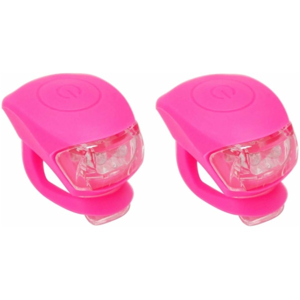 Urban Proof Siliconen LED Fietslampjes set Pink UP Roze