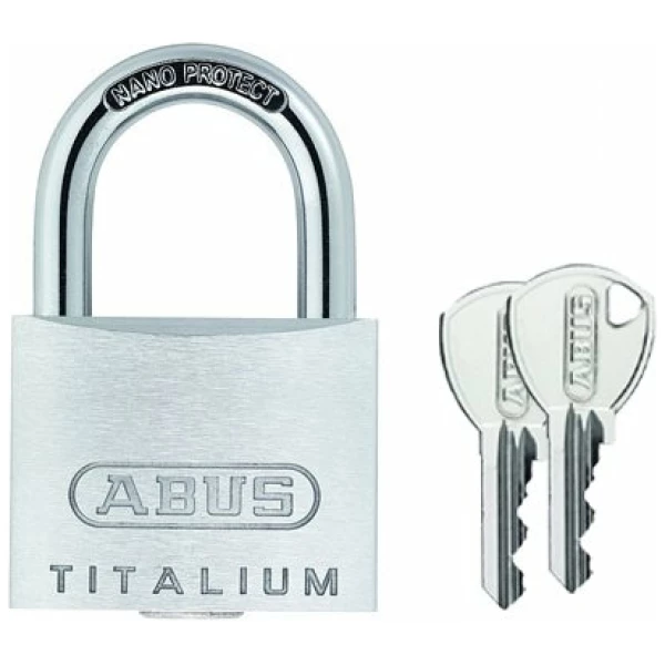 Abus Hangslot Titalium 64TI/50 - 50x77x17mm Zilver