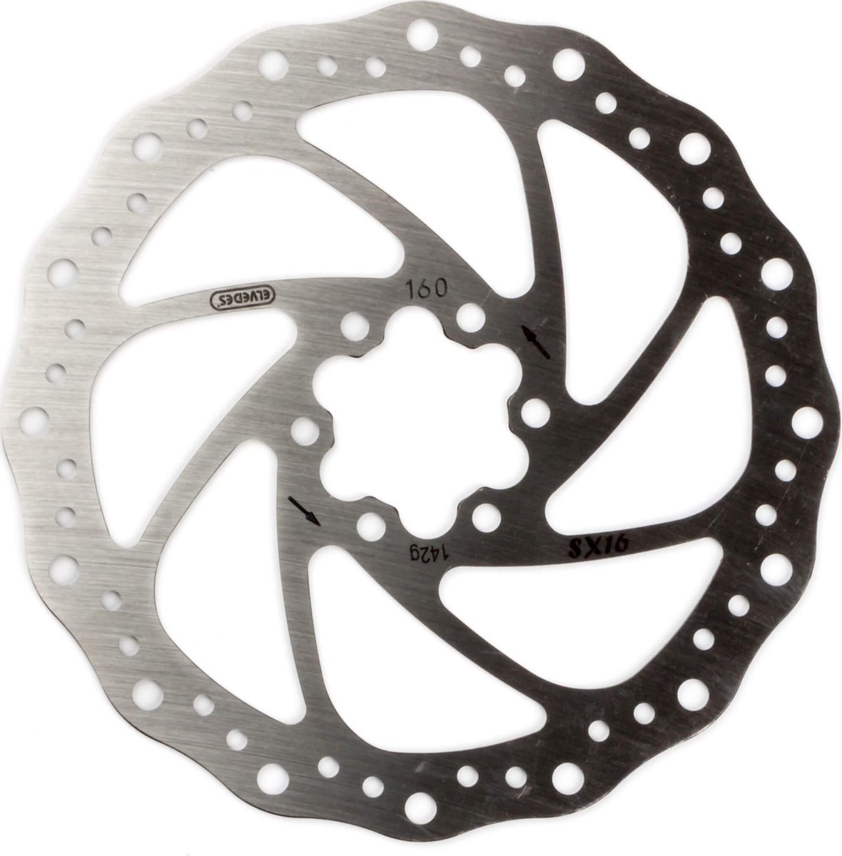 Elvedes Remschijf 160 Mm 6 Gaats Staal Zilver - Afbeelding 2