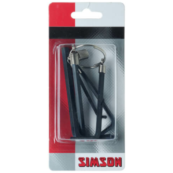 Simson Inbussleutelset 020901 Zwart - Afbeelding 2