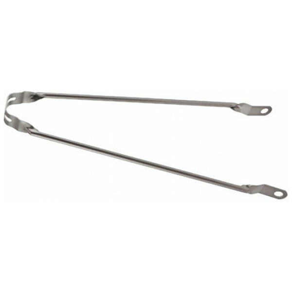 Merkloos Spatbordstang 28x15/8 Grijs Metallic Grey