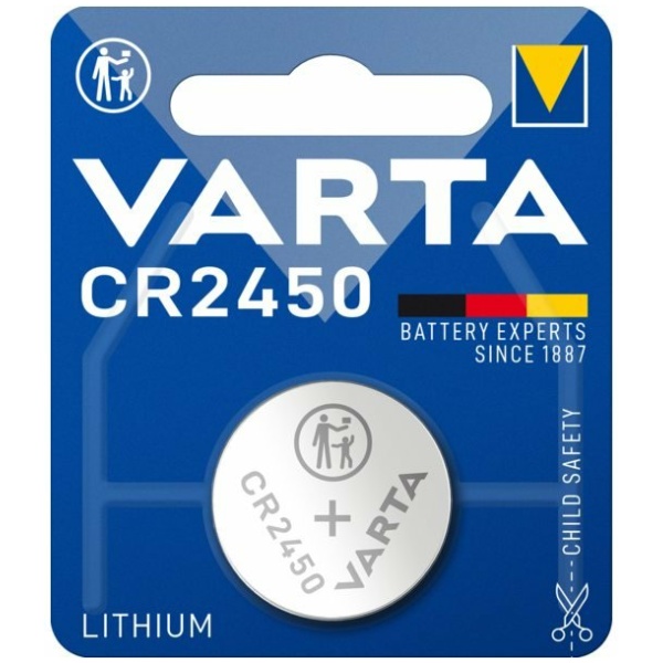 Varta CR2450 Knoopcel voor Sigma Fietscomputers en e-bike bosch intuvia 100 display Zilver - Afbeelding 3