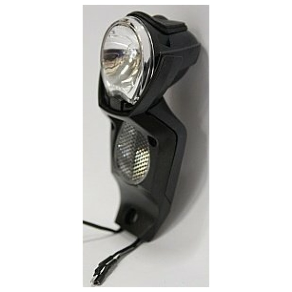 Gazelle Koplamp Light vision V2 naafdynamo export Zwart