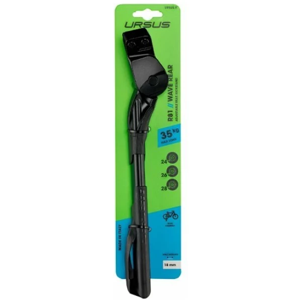 Ursus Wave Achtervork Fietsstandaard 18mm Zwart - Afbeelding 2