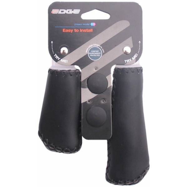 Edge Handvatset Leer - - 135/92mm Zwart - Afbeelding 2