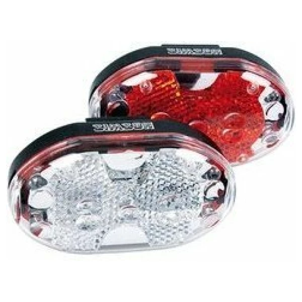 Simson Led set voor & achter wit/rood incl.batt.020757