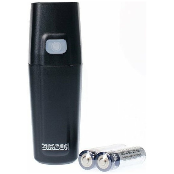 Simson 02 Bundle 1 LED koplamp batterij 25LUX aan/uit Zwart