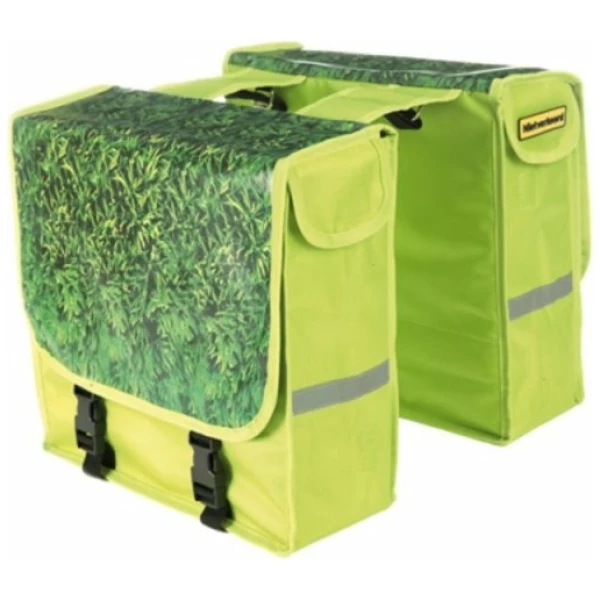 Niet Verkeerd Nietverkeerd Dubbele Tas Eco met 'Gras' print 1801246 Groen