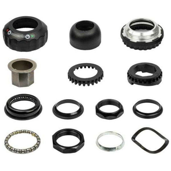 Hbs Balhoofdstel Batavus / Sparta PM 1 1/8" met stuurblokkering - 708376 Zwart - Afbeelding 2