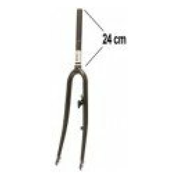 Hesling Voorvork 28inch(37-622) uni-kroon met trommelrem.nok antra 245mm Antraciet
