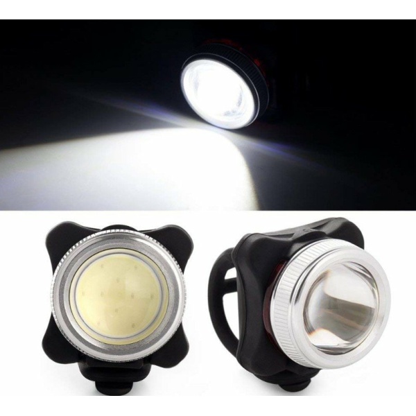 Falkx Fietslamp met rood/wit licht - USB oplaadbaar
