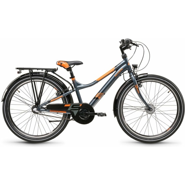 Scool Urban steel ltd 24 3-Speed Dark Grey/Orange Mixed 2025