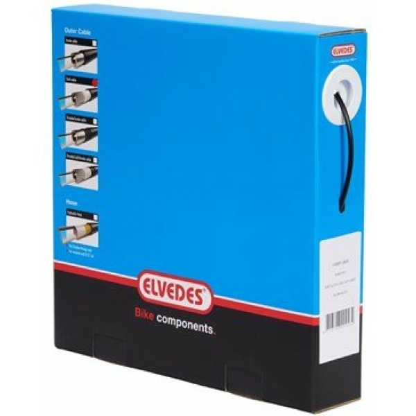 Elvedes Schakel buitenkabel met voering per meter / Ø4,2mm - ZWART