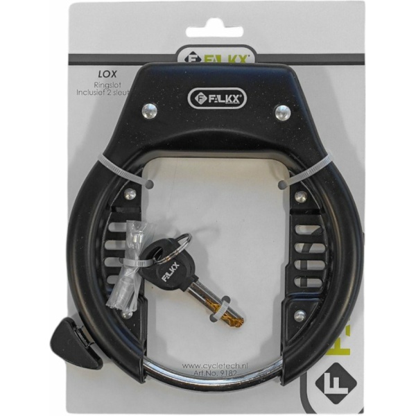 Falkx Ringslot zwart - extra breed - 82mm - spatbordbreedte