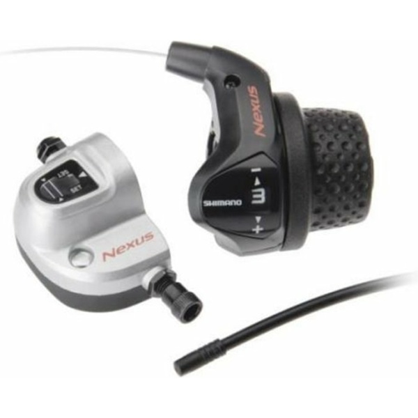 Shimano Revo shifter Nexus 3V zonder rem greep 2000mm Zwart