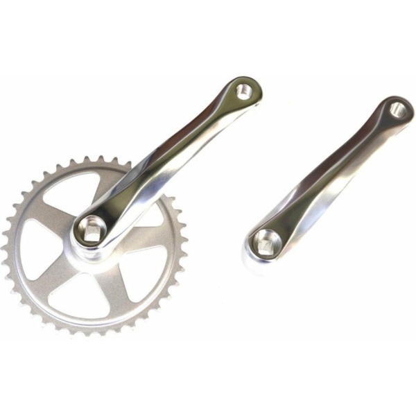 Gazelle Union Flow Crankset 170mm 38 tand Aluminium Zilver