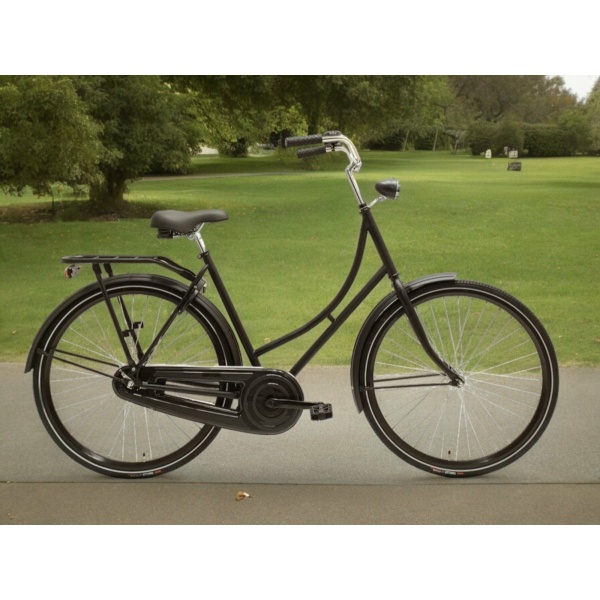 Avolon Classic Deluxe Omafiets KT Remnaaf Zwart Dames 2025