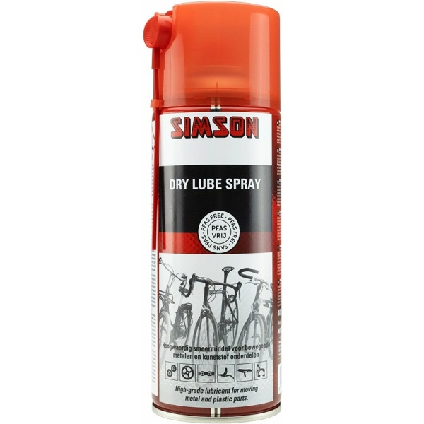 Simson Dry lube spray 400ml Rood