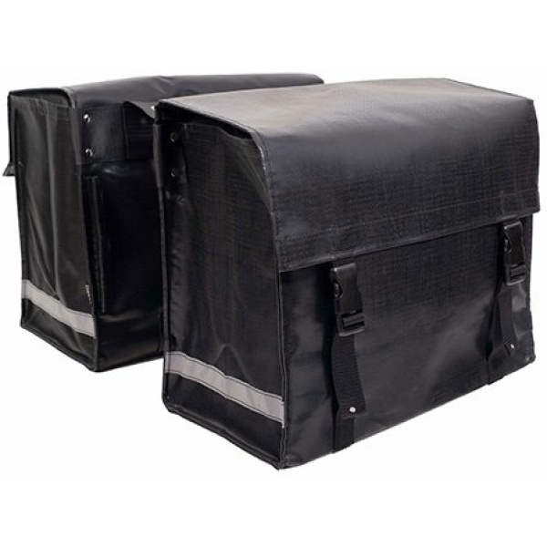 Beck Nostalgic - Fietstas - zwart - glans - 46L