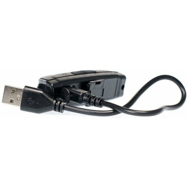 Simson Line USB 20 LED koplamp wit 8 LUX 022007 Zwart - Afbeelding 2
