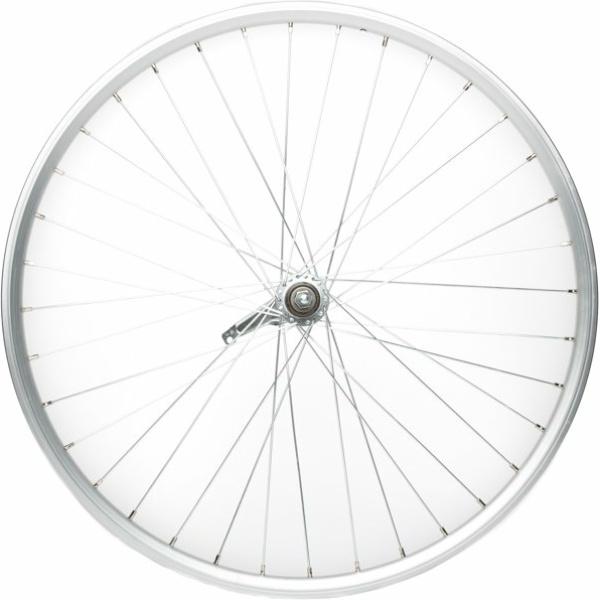 Falkx Achterwiel 28x1 5/8x1 3/8 hoge aluminium velg zilver KT remnaaf