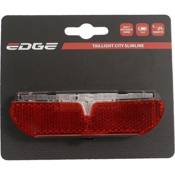 Edge Dragerachterlicht City Slimline - 50/80mm - Inclusief Batterijen - Afbeelding 4