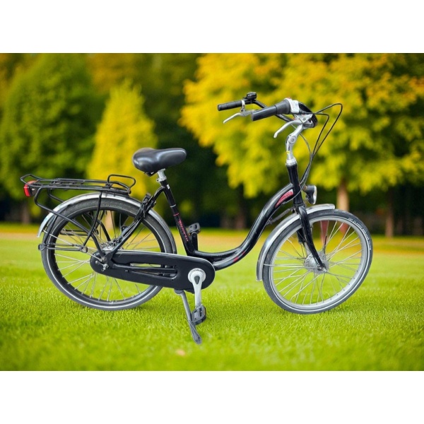Sparta Amazone Moederfiets nexus 7 Handrem 26 inch. Naaf Zwart Dames
