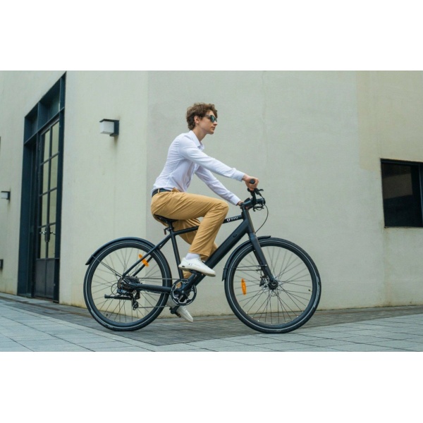 Dynamic DYU E-Bike 250W - 700C 28 Inch - 9A Mat Zwart Heren 2025