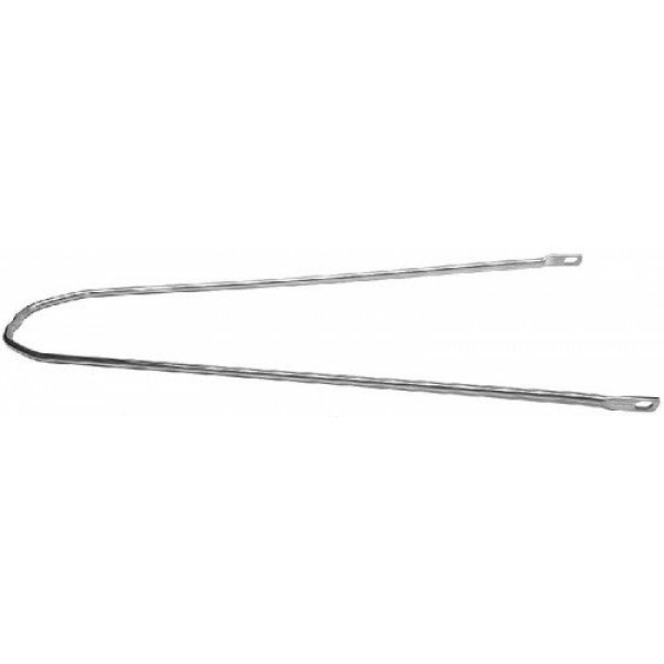 Unknown Spatschermstang 28 inch 359mm silver Zilver