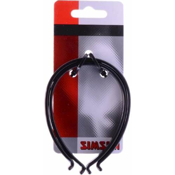 Simson Broekklem kunststof met reflectie 020930 Zwart - Afbeelding 2