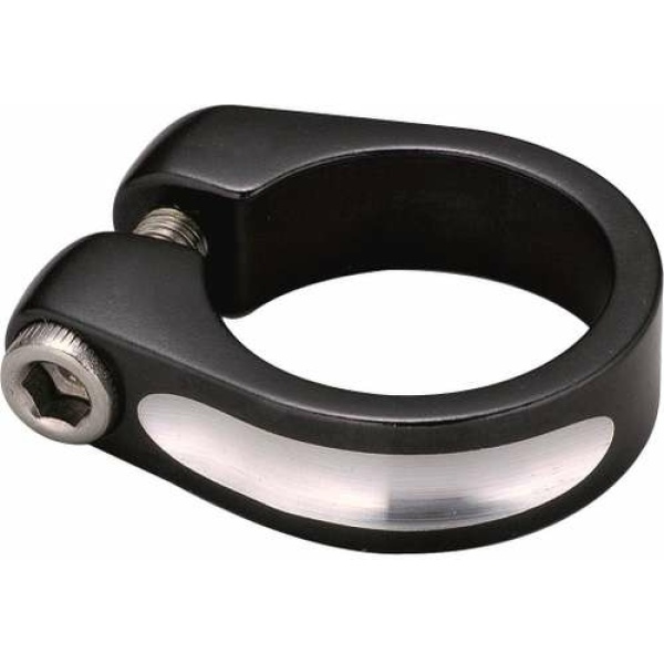 Marwi Union zadelpenklem 31.8mm aluminium zwart - Afbeelding 2