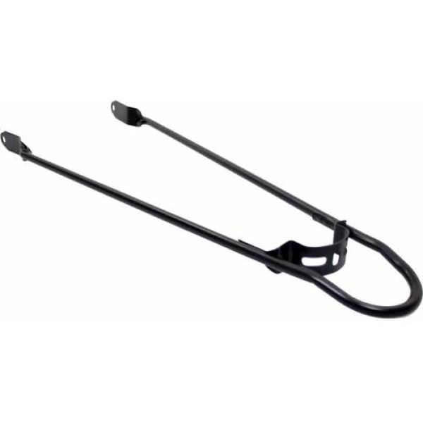 Merkloos Cortina bumperstang 28 pad bev 6mm mat zw Mat Zwart