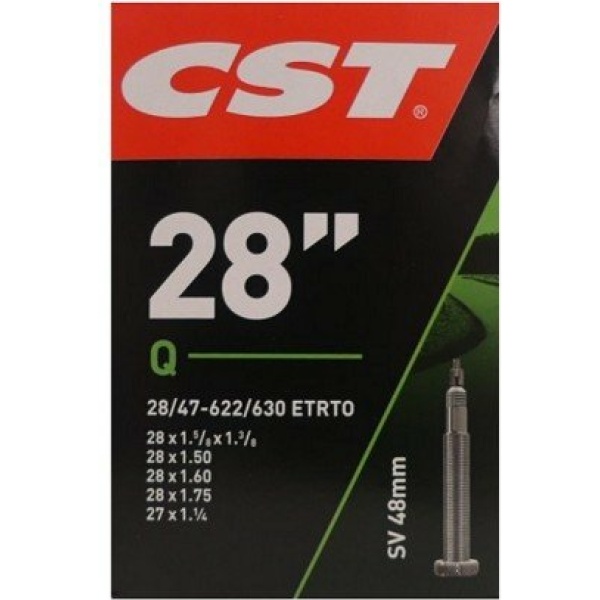 Cheng Shin Tyre CST Binnenband 28x1 1/8-1 1/2 (28/47-622/630) 48mm Frans Ventiel Zwart