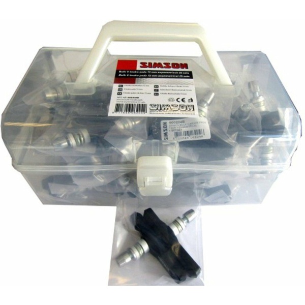 Simson Werkplaats V-brake 72mm remblokkentset 600204B